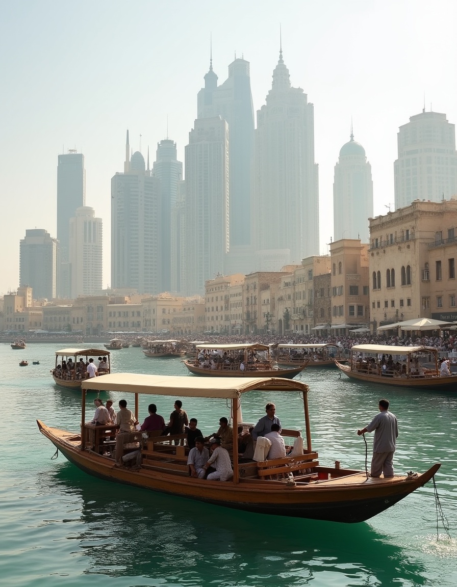 Dubai Creek and the Deira skyline